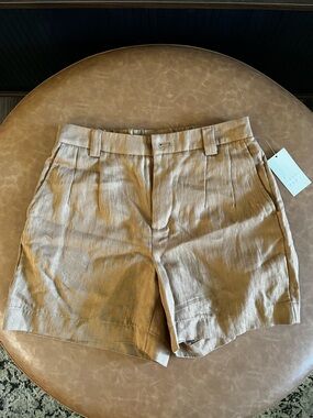 a new day Women's Light Tan Linen-Blend Chinos